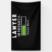 Advocaat in uitvoering T-shirt van wetenschapsscho Spandoek (Verticaal)