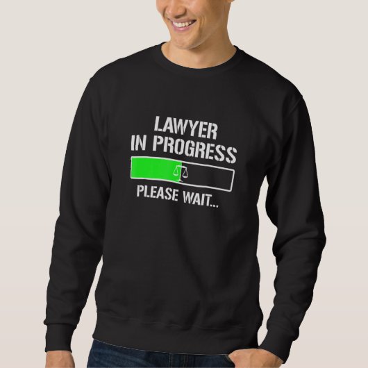 Advocaat in wording Recht School Student T-shirt (Voorkant)