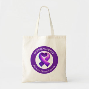 Advocaat. Informeren. Empowerment.  Epilepsiebewus Tote Bag