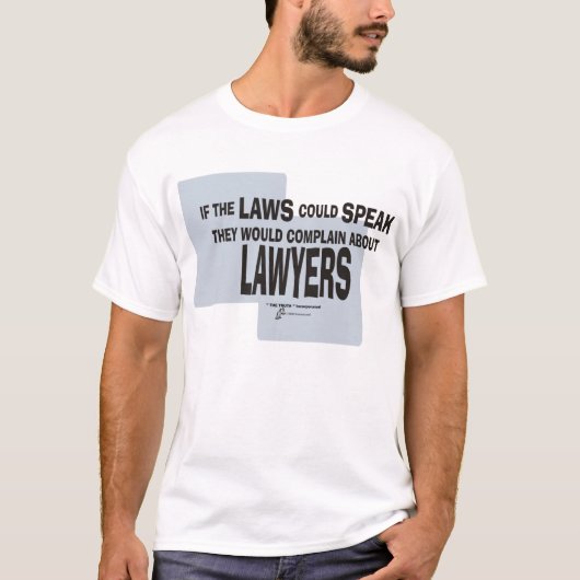 Advocaat Jokes liegt tegen de jurist-rechter T-shirt (Voorkant)