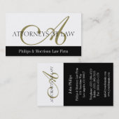 Advocaat Juridisch Adviseur Rechtsfirma Kantoor Visitekaartje (Voorkant / Achterkant)