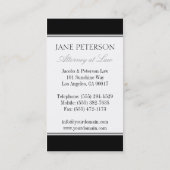 Advocaat Juridisch Adviseur Rechtsfirma Kantoor Visitekaartje (Achterkant)