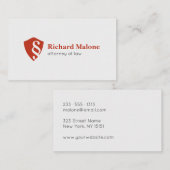 Advocaat: Juridisch Advocaat schild Logo Visitekaa Visitekaartje (Voorkant / Achterkant)