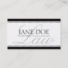 Advocaat Juridisch Advoor Law Firm Silver Visitekaartje