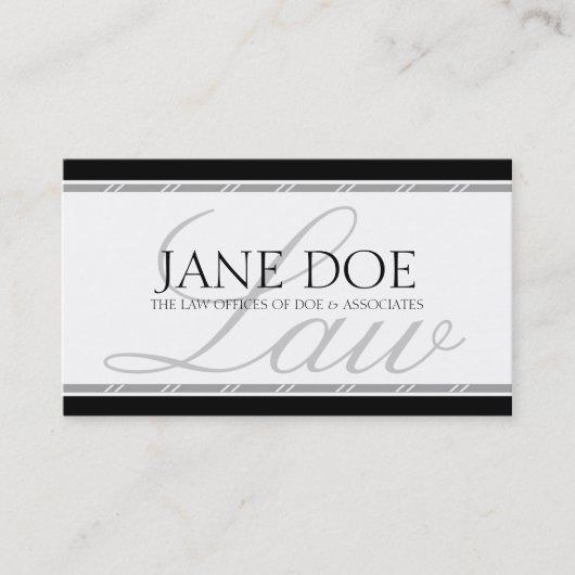 Advocaat Juridisch Advoor Law Firm Silver Visitekaartje (Voorkant)