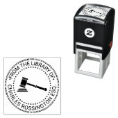 Advocaat Juridisch Gerecht Hamer Bibliotheek Boekn Zelfinktende Stempel (In situ)