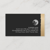 Advocaat Juridisch recht Bold Zwart Goud Visitekaartje (Achterkant)