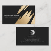Advocaat Juridisch recht Bold Zwart Goud Visitekaartje (Voorkant / Achterkant)