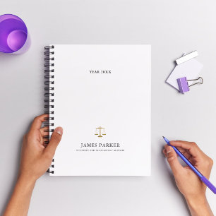 Advocaat Jurist Classy Wit Planner