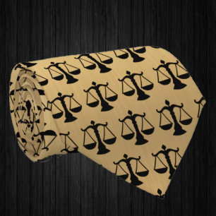 Advocaat Jurist Gouden Schalen van de Rechtsplegin Stropdas
