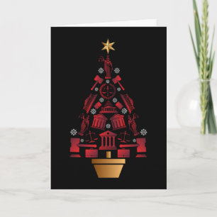 Advocaat Jurist Kerstboom Kaart