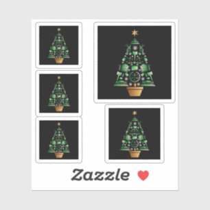 Advocaat Jurist Kerstboom Sticker