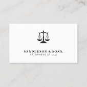 Advocaat jurist professional wit visitekaartje (Voorkant)