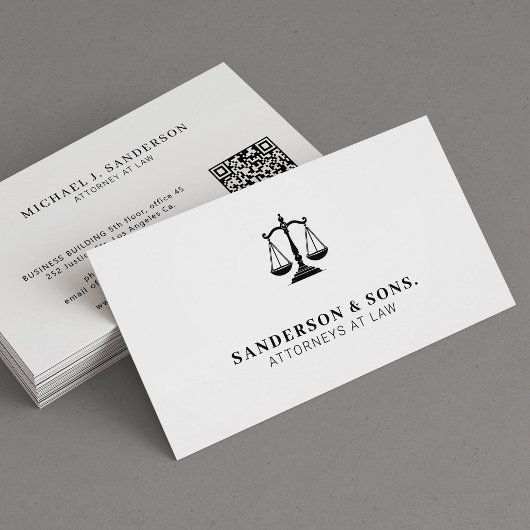 Advocaat jurist professional wit visitekaartje