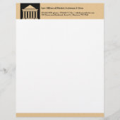 Advocaat Jurist Rechtskundige Briefhoofd Sjabloon (Voorkant)