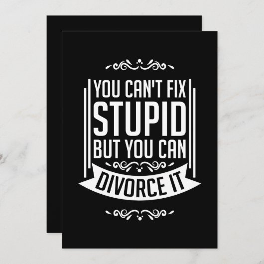 Advocaat Kan Het Scheid Kaart (Voorkant / Achterkant)