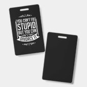 Advocaat kan het scheiden badge (Voor- en achterkant)