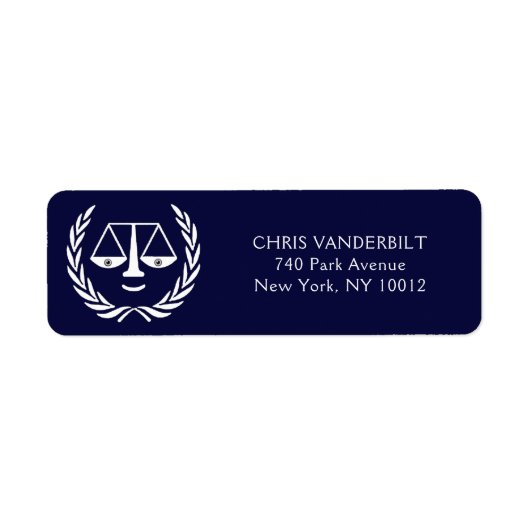 Advocaat Kantoor Etiket (Voorkant)