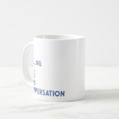 Advocaat Kantoor Gift Funny Gezegde blauw Koffiemok (Voorkant links)