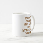 Advocaat Kantoor Gift Mok Grappig Quote Slogan gou (Voorkant rechts)