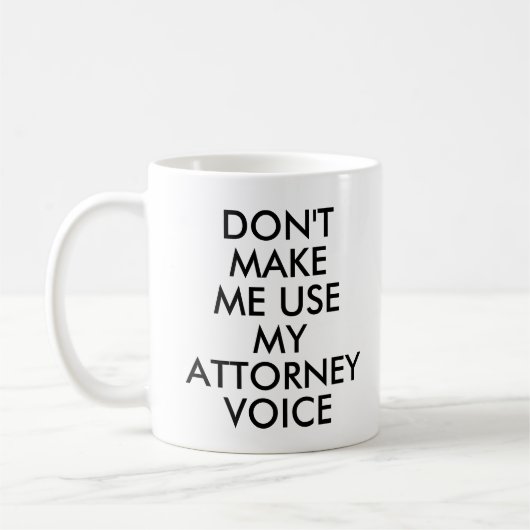 Advocaat Kantoor Gift Mok Grappige Quote Slogan (Links)