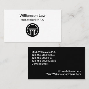 Advocaat Kantoor Logo Visitekaartjes