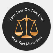 Advocaat Kantoor Promociker Labels (Voorkant)