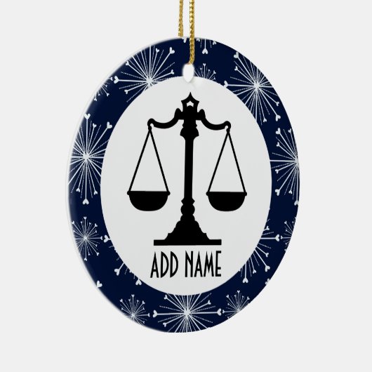 Advocaat Keramisch Ornament (Rechts)