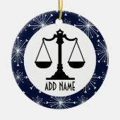 Advocaat Keramisch Ornament (Voorkant)