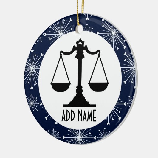 Advocaat Keramisch Ornament (Links)