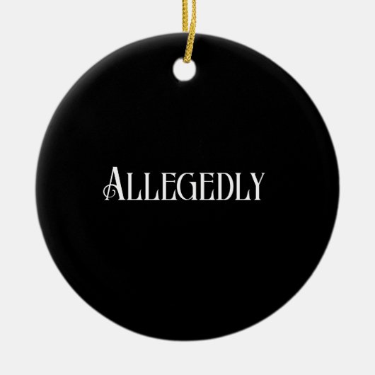 Advocaat Keramisch Ornament (Voorkant)