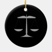 Advocaat Keramisch Ornament (Achterkant)