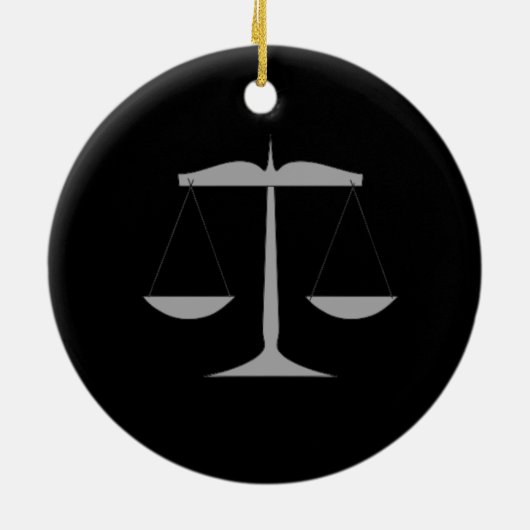 Advocaat Keramisch Ornament (Achterkant)