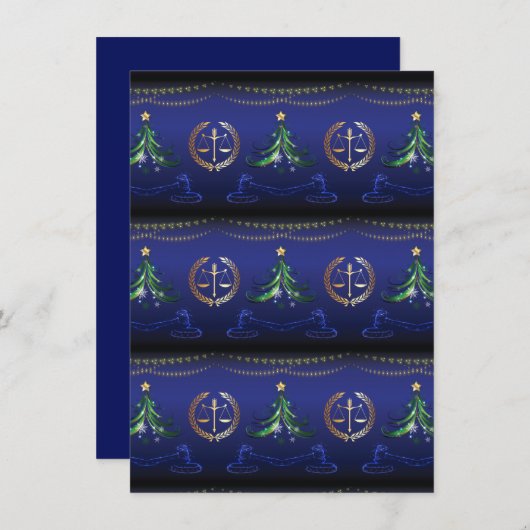 Advocaat Kerstboom Elegant Feestdagenkaart (Voorkant / Achterkant)