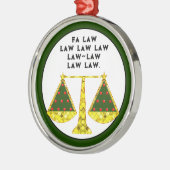 Advocaat Kerstmis Collectible Metalen Ornament (Links)