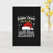 Advocaat Kerstmis - Sinterklaas is Echt Bewaart Kaart (Gele Bloem)