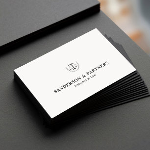 Advocaat klassieke luxe witte advocatenkantoor adv visitekaartje