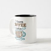 Advocaat: Koffie in brief Tweekleurige Koffiemok (Voorkant links)