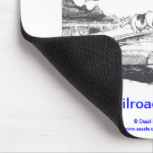 Advocaat Lawyer™ Railroad's advocaat Mousepad Muismat (Hoek)