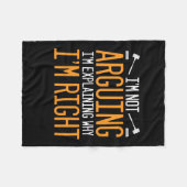 Advocaat legt uit waarom ik gelijk heb fleece deken (Voorkant (Horizontaal))