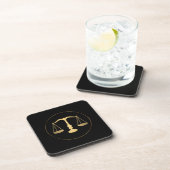 Advocaat Logo Beverage Coaster Bier Onderzetter (Rechterzijde)