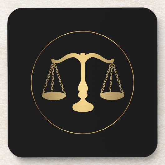 Advocaat Logo Beverage Coaster Bier Onderzetter (Voorkant)