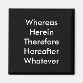 Advocaat magneet: Terwijl... Magneet (Voorkant)