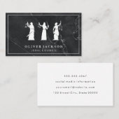 Advocaat | Marmer | Zakelijke kaart voor juridisch Visitekaartje (Voorkant / Achterkant)