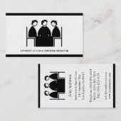 Advocaat Mediator Mediator Wettelijke Kantoor Visitekaartje (Voorkant / Achterkant)