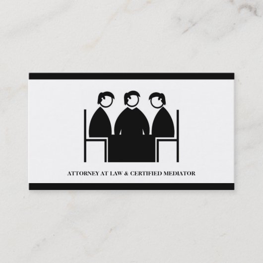 Advocaat Mediator Mediator Wettelijke Kantoor Visitekaartje (Voorkant)