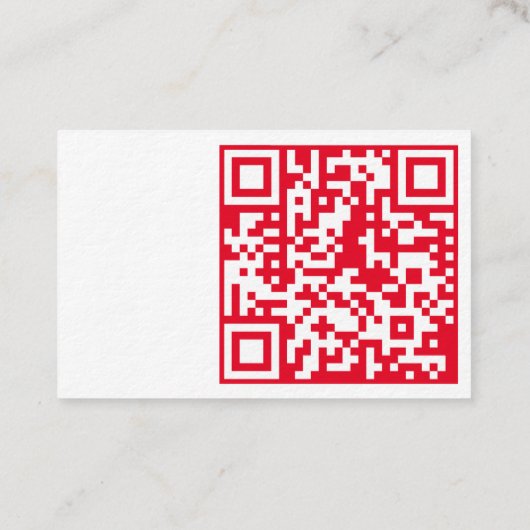 advocaat met rood QR-code visitekaartje (Achterkant)
