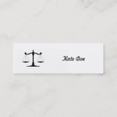 Advocaat Mini Visitekaartje (Achterkant)