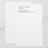 Advocaat Minimalistisch Elegant Eenvoudig Briefpapier (Voorkant / Achterkant)