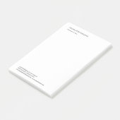 Advocaat Minimalistisch Elegant Eenvoudig Post-it® Notes (Schuin)